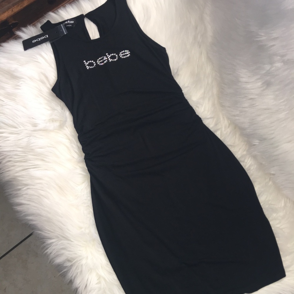 Bebe stretch dress sz small fit m too nwt - Picture 1 of 4